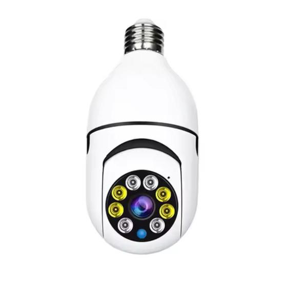 Imagem de Camera de segurançalampada wi-fi ip com leds brancos lampada smart 