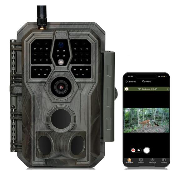 Imagem de Câmera de Trilha GardePro E8 WiFi - 32MP 1296p com Visão Noturna