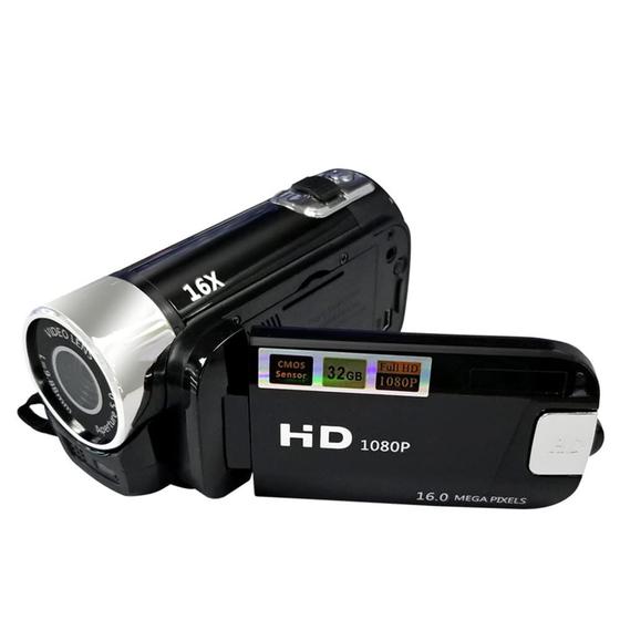 Imagem de Câmera de Vídeo Digital Andoer Portátil 1080P - 16MP - Tela LCD 2,7"