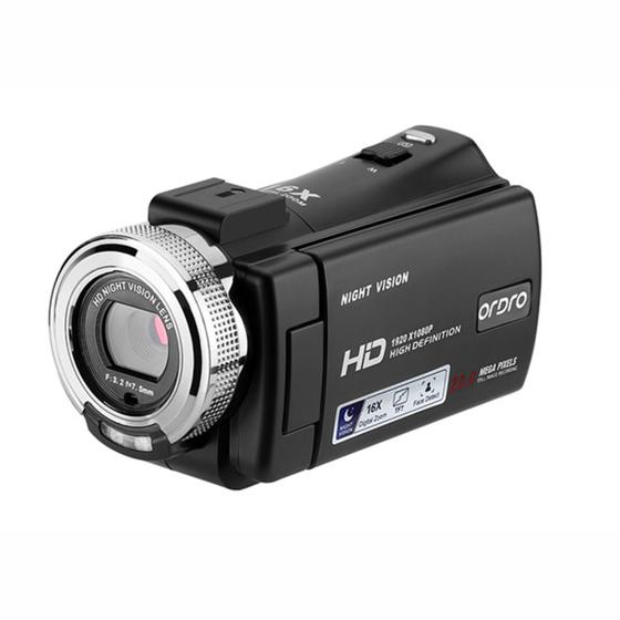 Câmera De Vídeo Ordro Hdv-V12 Full Hd Ntsc/Pal Preta Menor preço em Câmera De Vídeo Ordro Hdv-V12 Full Hd Ntsc/Pal Preta