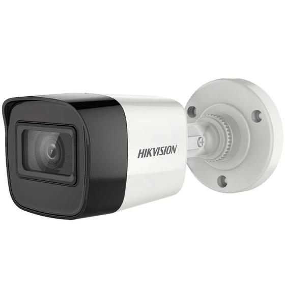 Imagem de Camera de Vigilancia Hikvision Bullet DS-2CE16U1T-Itpf 8MP 4K Externo - Branco/Preto