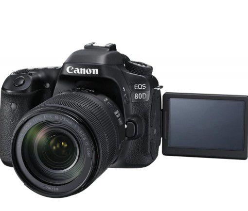 Câmera Digital Canon Preto 24.2mp - Eos 80d | 18-135mm