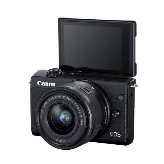 Imagem de Câmera Digital Canon M200, Semiprofissional, 4K, WiFi, Lente EF-M 15-45mm IS STM - M200
