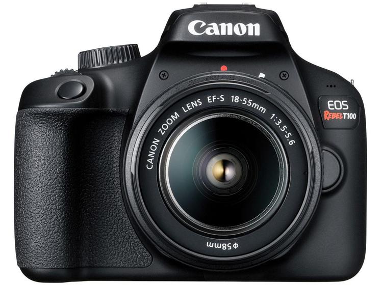 Câmera Digital Canon Eos Rebel T100 Preto 18.0mp