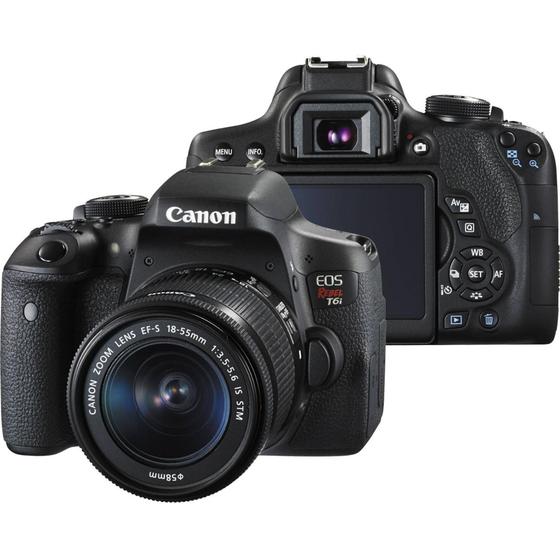 Imagem de Câmera Digital Canon T6i DSLR 18-55mm IS STM 24.2MP