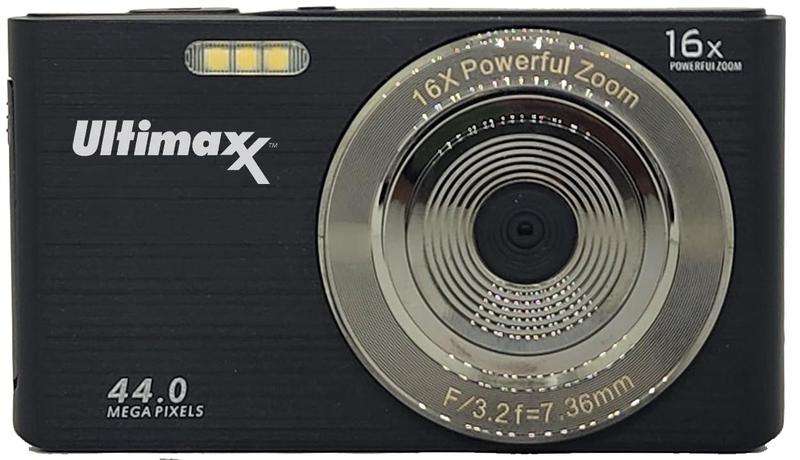 Imagem de Câmera digital compacta Ultimaxx 44MP com zoom 16X 32GB SD
