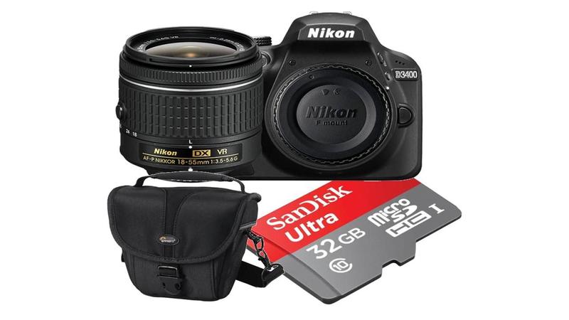 Imagem de Câmera Digital DSLR Nikon D5300 sensor CMOS DX 24.2MP 18-55mm + SD 16 GB E BOLSA