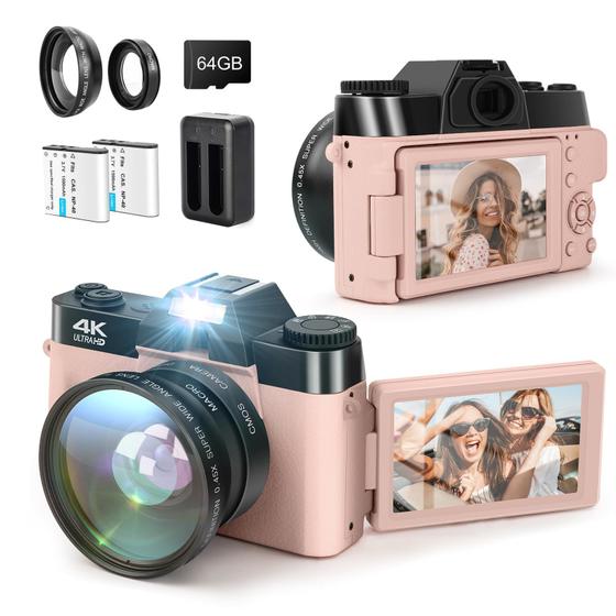 Imagem de Câmera Digital LAMA 56MP - Vídeo 4K - 64GB - Lente Grande Angular