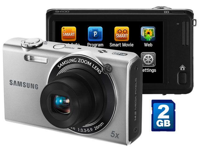 Imagem de Câmera Digital Samsung SH100 14.2 Megapixels 