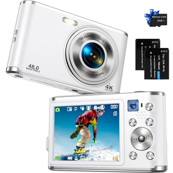Imagem de Câmera Digital YOODEE 4K 48MP - Vlogging com Zoom 16x e 32GB