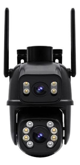Imagem de Câmera Dupla 3mp3mp Full HD Wifi Segurança vigilância Zoom Externa noturna Camera IP prova dágua