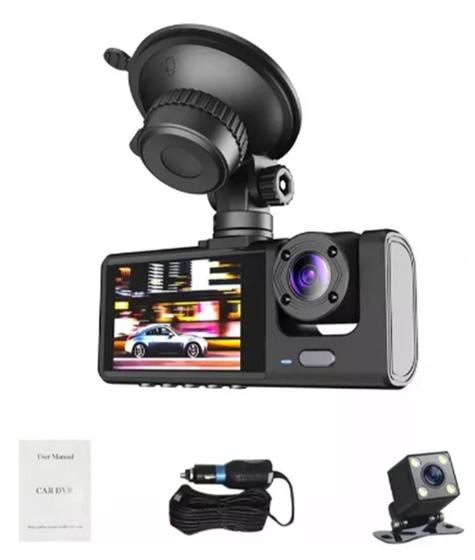 Câmera DVR Veicular Com Câmera De Ré 1080p Full HD Uber Taxi