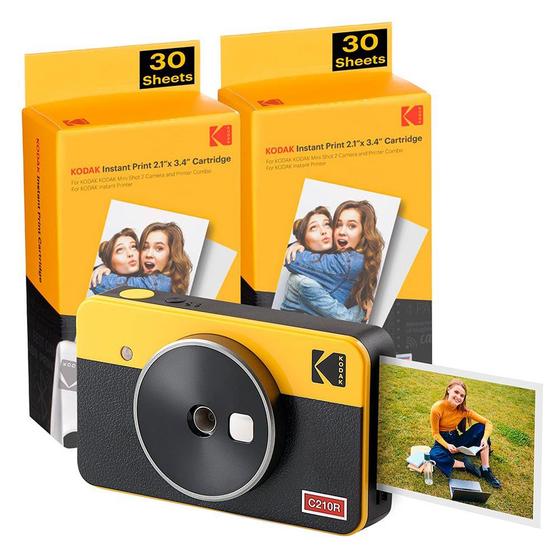 Imagem de Câmera e Impressora Instantânea Mini Shot 2 Retrô Kodak Amarela - PM00S116A5