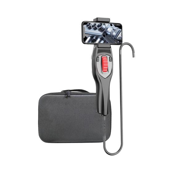 Imagem de Câmera Endoscópica Articulada De 3,9 Mm 360 graus Rotação Com Luz Para Inspeção De Esgoto Android IOS