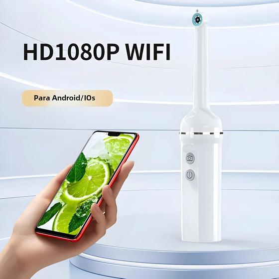 Imagem de Câmera Endoscópica WiFi Portátil 1080p - À Prova D'Água para Inspeção de Telefones iOS e Android