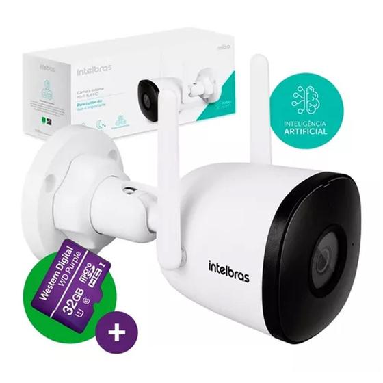 Câmera Externa Im5 Sc Inteligente Wi-fi Full Hd Intelbras com Sd 32gb ...