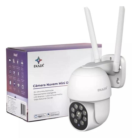 Imagem de Câmera Externa Inteligente 2k Ip Wifi A8 Alexa Smart - EKAZA