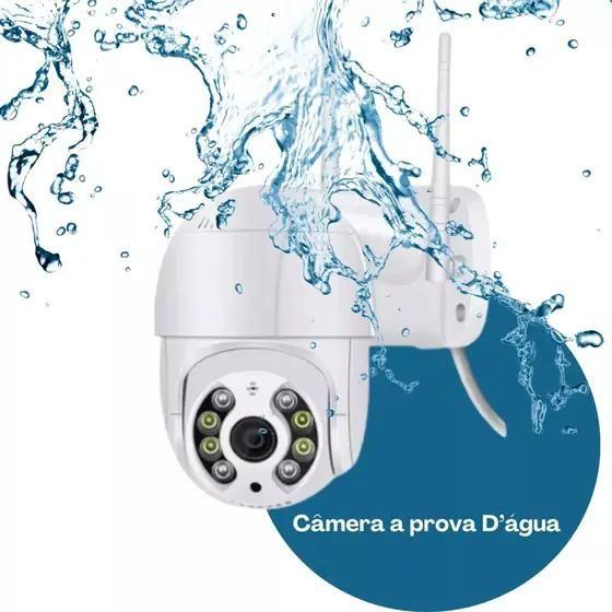 Imagem de Câmera Externa Interna Wi-fi Ip Smart Prova D'água Com Rastreamento e Infravermelho Full Hd App Yoosee Cor Branco