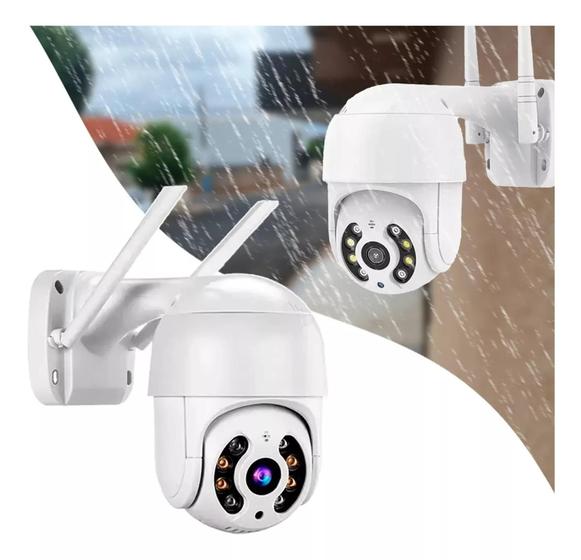Imagem de Câmera Externa Ip Prova D'água Infravermelho Externa Wifi Hd