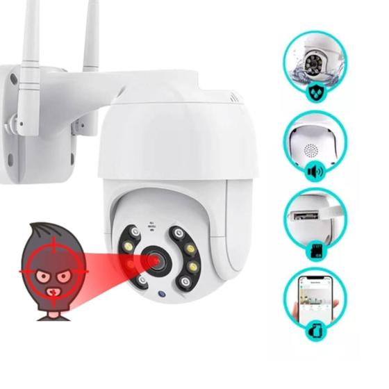 Imagem de Câmera Externa Ip Wifi Com Visão Noturna