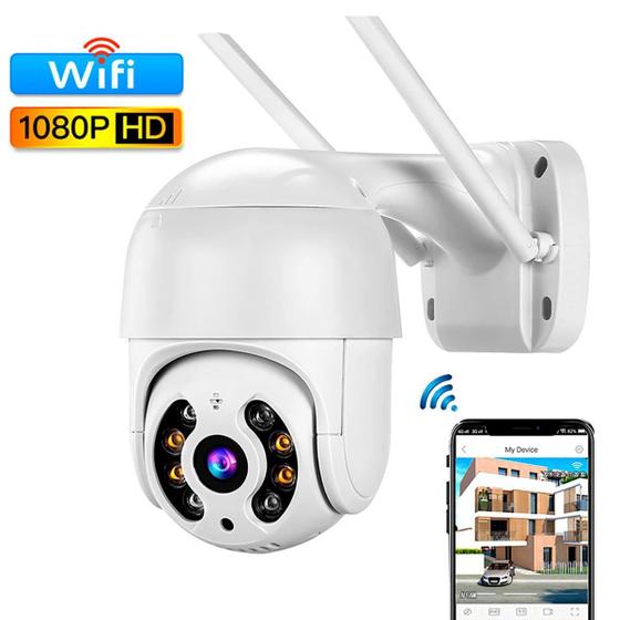 Imagem de Câmera Externa Segurança Wi-Fi Ip Giratória 360 Full Hd A6