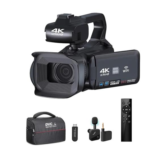 Camêra Filmadora Profissional Portátil Streaming 4K UltraHD - Limed ...