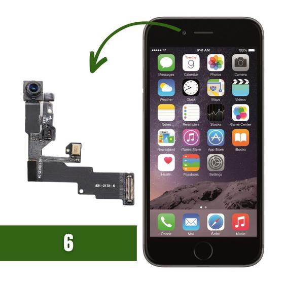 Imagem de Câmera frontal com sensor compatível com iPhone 6 6G