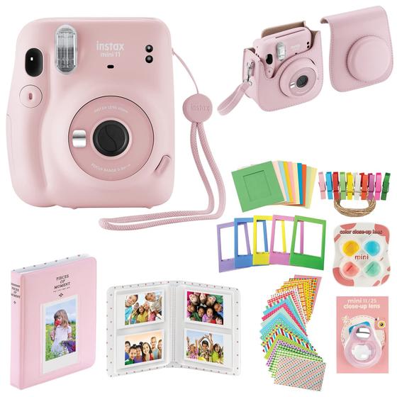 Imagem de Câmera Fujifilm Instax Mini 11 com estojo, álbum e kit de acessórios