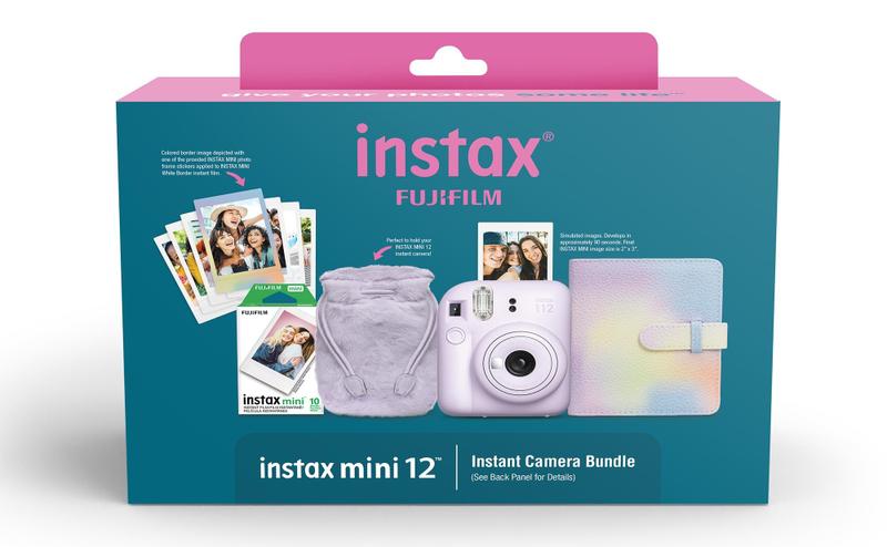 Imagem de Câmera Fujifilm Instax Mini 12 Roxa - Kit com Pacote de Férias 2024