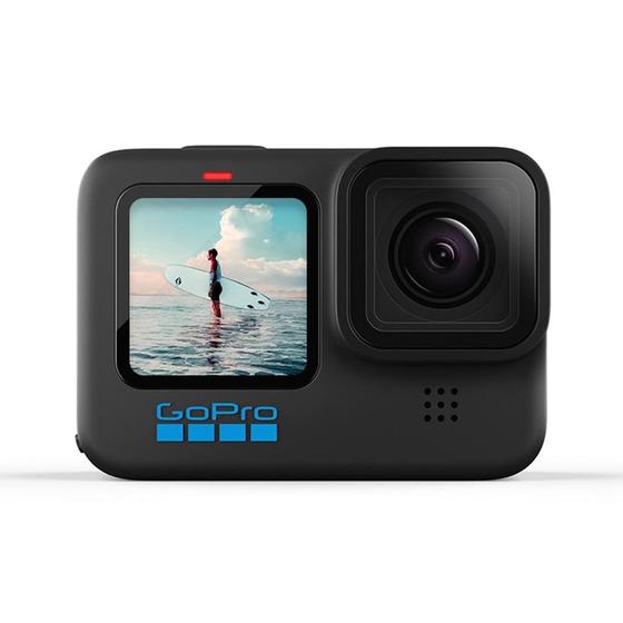 Imagem de Câmera GoPro HERO 10 Black, Transmissão 1080p, Controle por Voz, Display Touch, Preta - GOP-CHDHX-10