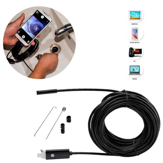 Imagem de Camera Inspeção Sonda Endoscópica Android Led Usb Celular Pc