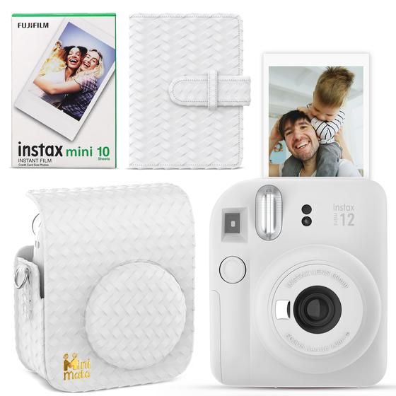 Imagem de Câmera instantânea Fujifilm Instax Mini 12 Clay White com pacote