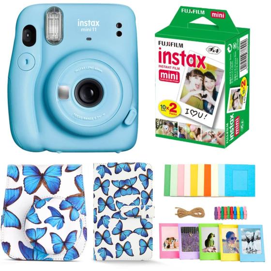 Imagem de Câmera Instax Mini 11 Fujifilm Azul Celeste - com Estojo e Álbum