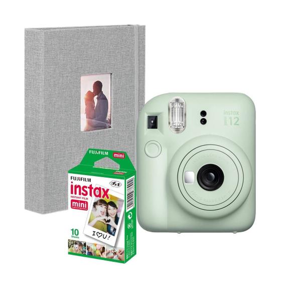 Imagem de Camera Instax Mini 12 com Filme 10 Fotos + Álbum Revela Foto na hora