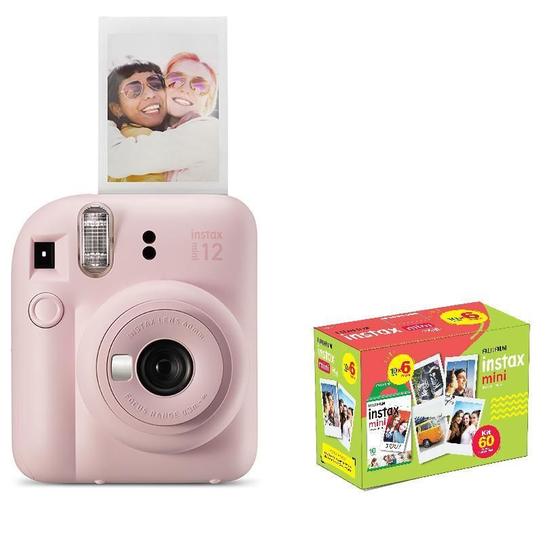 Imagem de Câmera Instax Mini 12 + Filme De 60 - Kit Exclusivo - Rosa