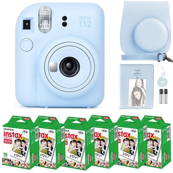 Imagem de Câmera Instax Mini 12 Fujifilm com 60 Folhas de Filme e Acessórios