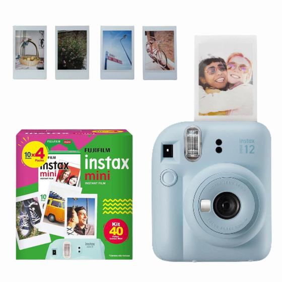 Imagem de Câmera Instax Mini 12 Fujifilm Instantânea azul + 40 Filmes