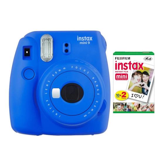 Imagem de Câmera Instax Mini 9 Fujifilm (Azul Cobalto) com Filme