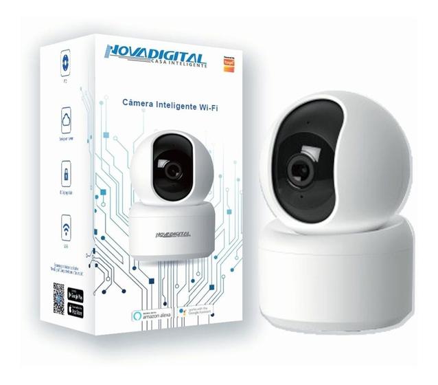 Câmera Inteligente 355º Wifi Compatível Com Alexa E Google Menor preço em Câmera Inteligente 355º Wifi Compatível Com Alexa E Google