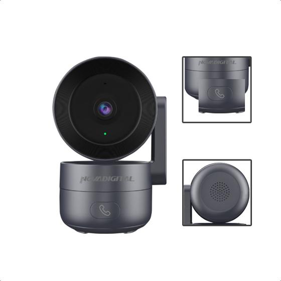 Imagem de Câmera inteligente Wi-Fi Botão Chamada Onvif Tuya Alexa 360