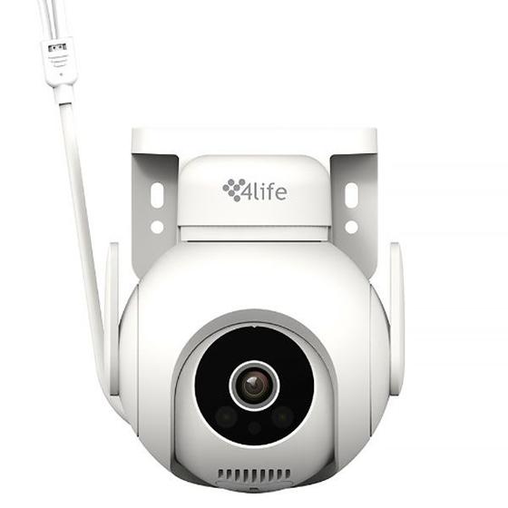 Imagem de Camera IP 4LIFE FL188 2.5K com Wi-Fi e Microfone - Branca