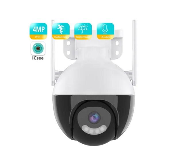 Imagem de Câmera Ip 4mp Wifi Dome Rotativa Icsee Visão Noturna A18 - Gn