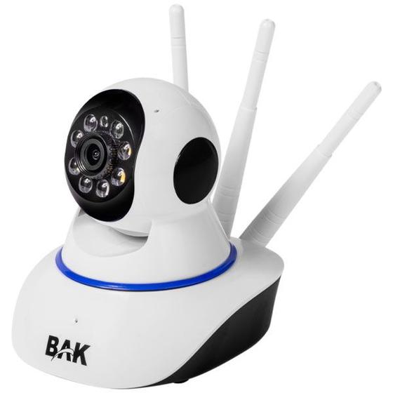 Imagem de Camera IP BAK BK-9100 Full HD com Wi-Fi e Microfone - Branca