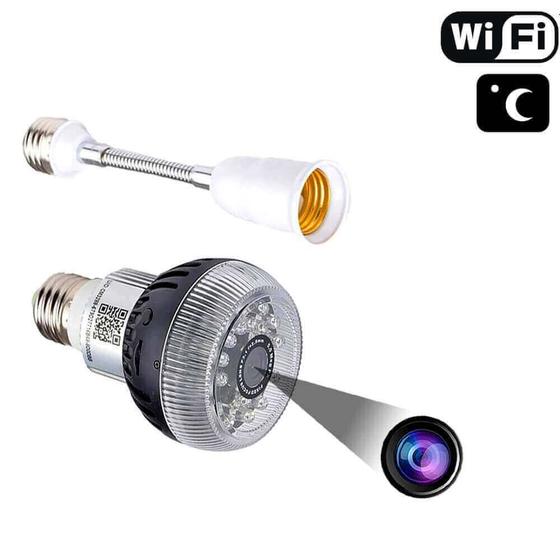 Câmera IP Espiã Disfarçada Lâmpada com Sensor de Presença - Empório ...