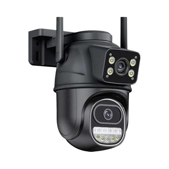 Imagem de Câmera IP Externa 8K 16MP WiFi - Zoom 10X, Quatro Lentes, Auto Tracking e À Prova D'Água