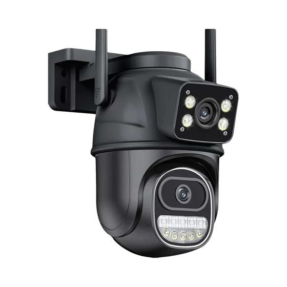 Imagem de Câmera IP Externa 8K 16MP WiFi - Zoom 10X, Quatro Lentes, Auto Tracking e À Prova D'Água