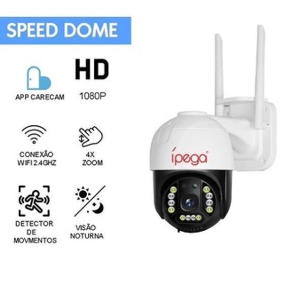 Camera Ip Giratória Wifi Externa Speed Dome Prova Zoom Água 1080p Cód