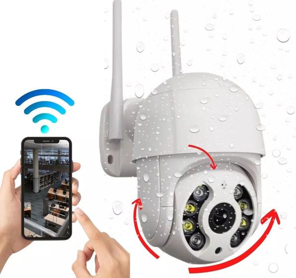 Imagem de Câmera Ip Prova D'água Externa 5G WIFI Com Cartão Memória Sd 32g
