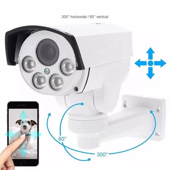 Camera Ip Ptz Wifi Externa Full Hd 1080p Zoom Optico 10x Entrada Cartao Micro SD Grava Videos com Audio Menor preço em Camera Ip Ptz Wifi Externa Full Hd 1080p Zoom Optico 10x Entrada Cartao Micro SD Grava Videos com Audio