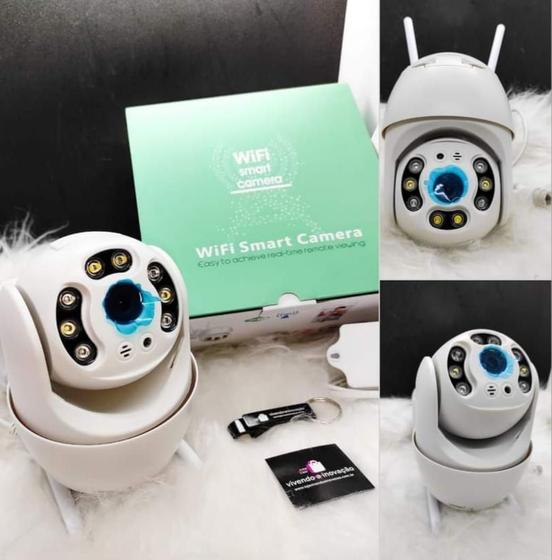 Câmera ip Rotativa Icsee Dome Gira 320º Prova D'água Externa Segurança